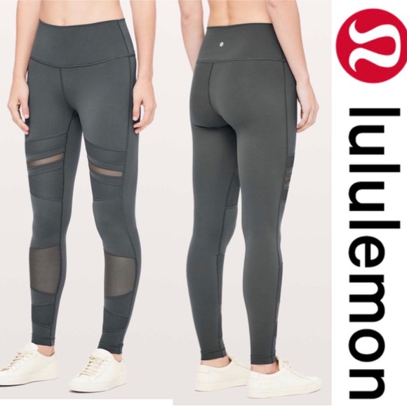 lululemon athletica Pants - Lululemon Wunder Under High-Rise 28" Melanite Mesh